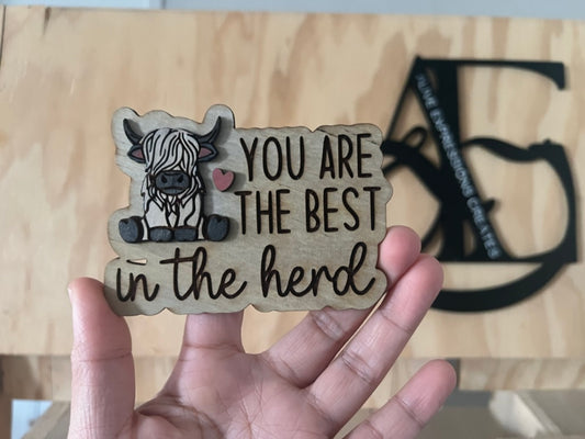 Highland Cow - Best in the Herd Magnet