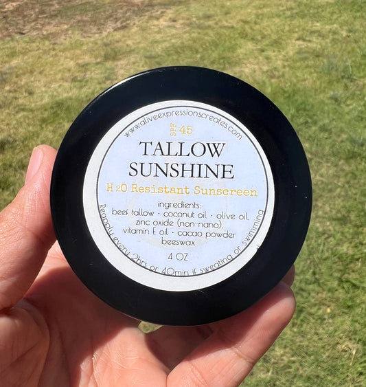 Tallow Sunshine - H2O Resistant Sunscreen