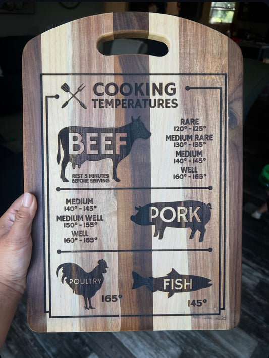 Cutting board - Two tone wood