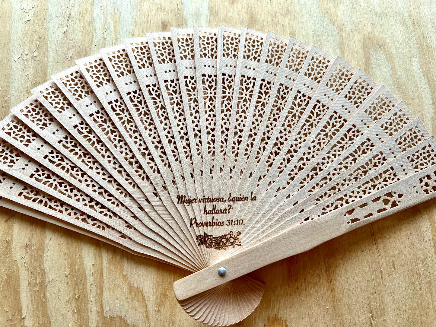 Custom Wooden Folding Fan