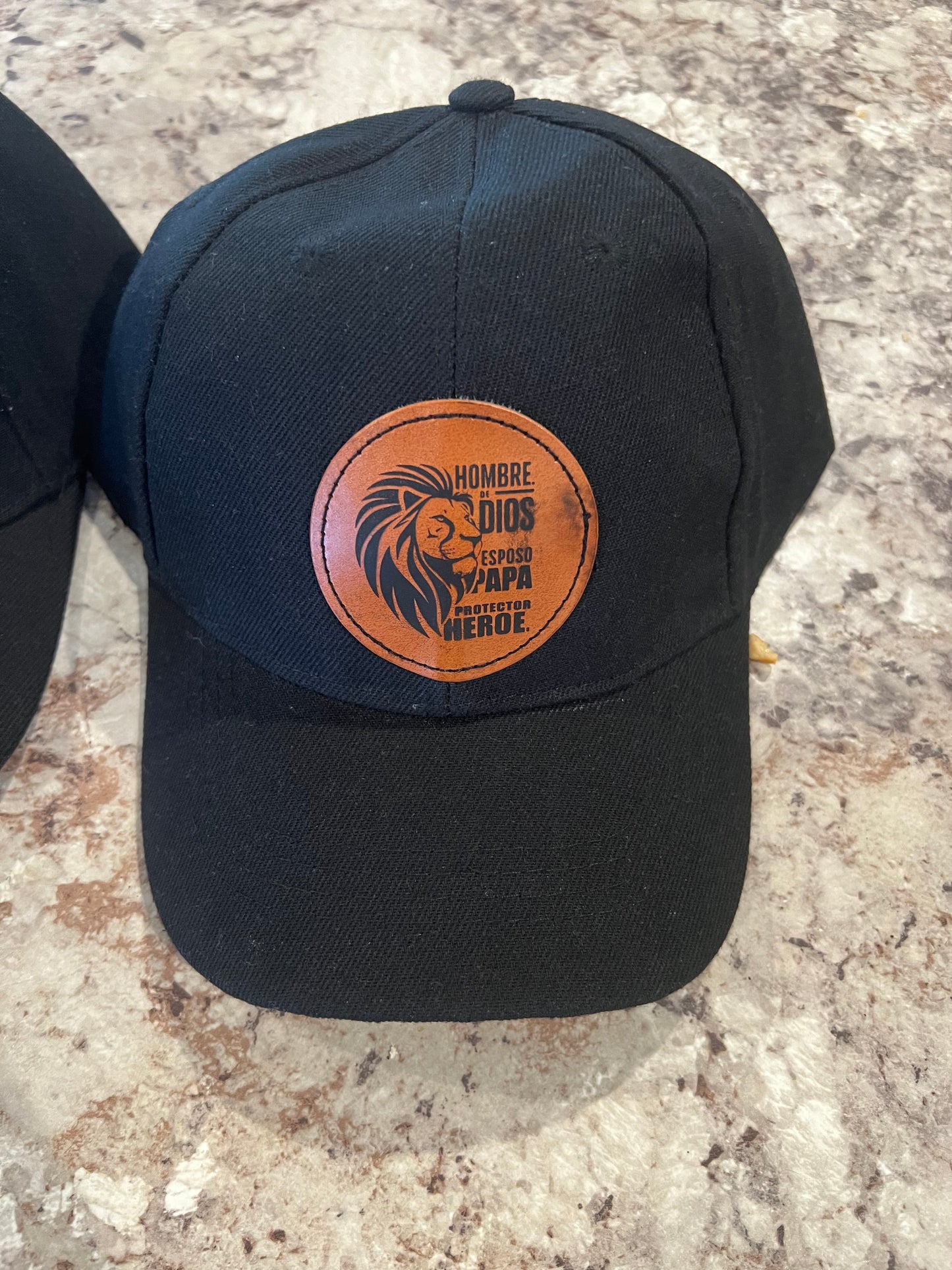 Baseball Cap with Faux Leather Patch