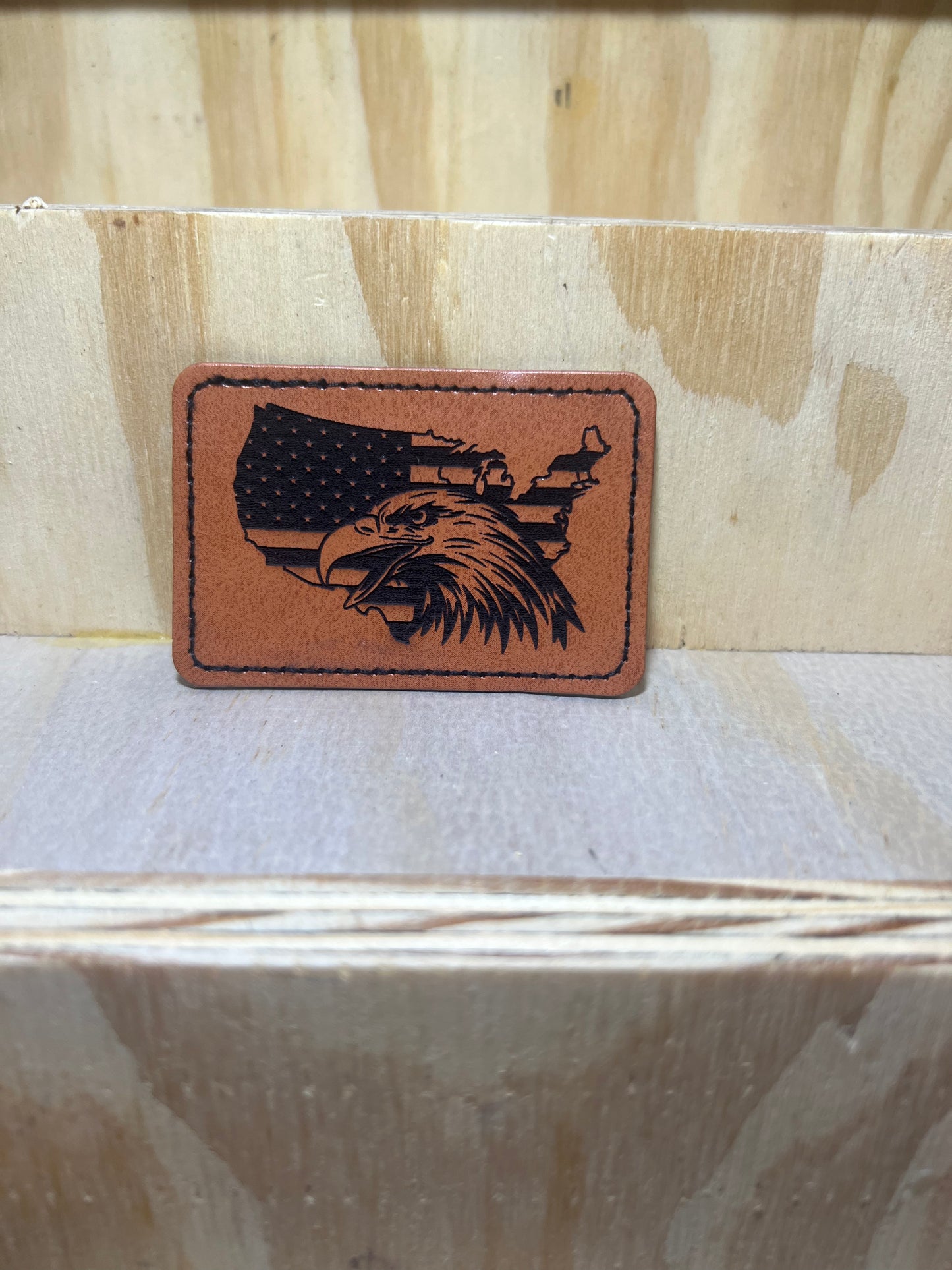 Baseball Cap with Faux Leather Patch