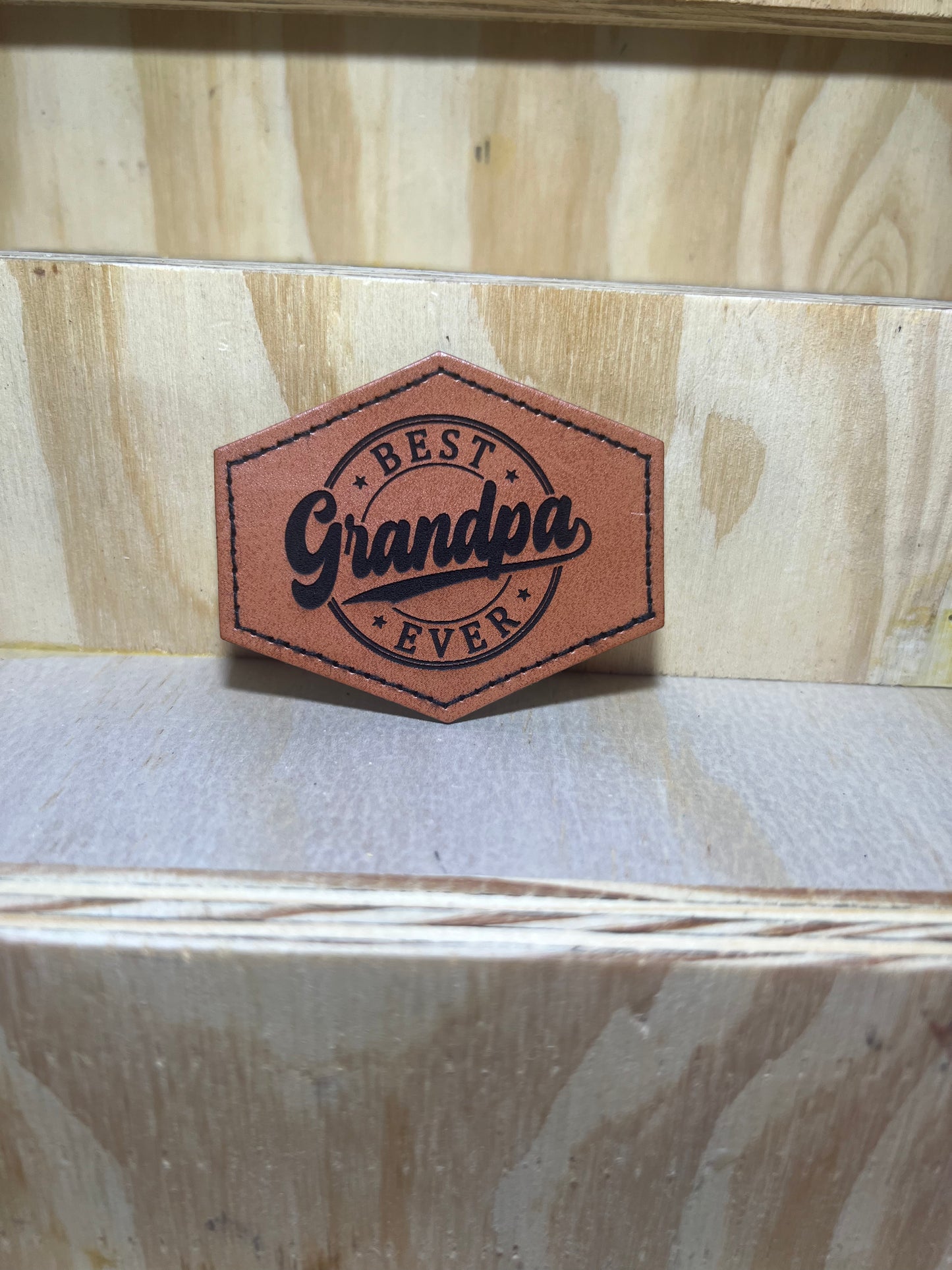 Baseball Cap with Faux Leather Patch