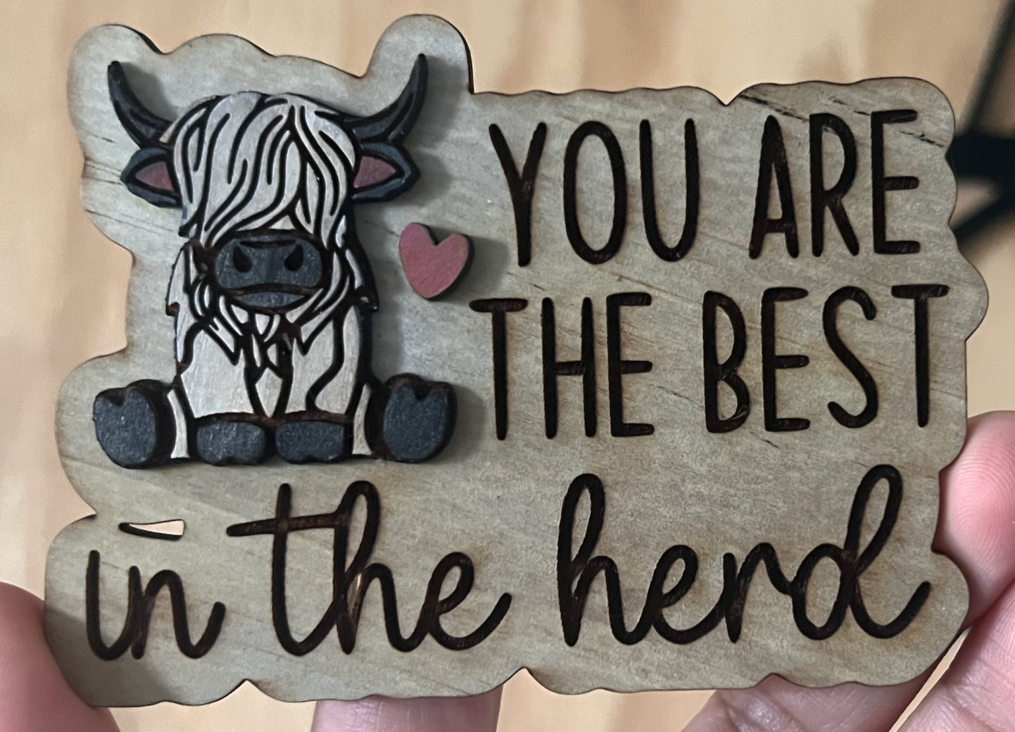 Highland Cow - Best in the Herd Magnet