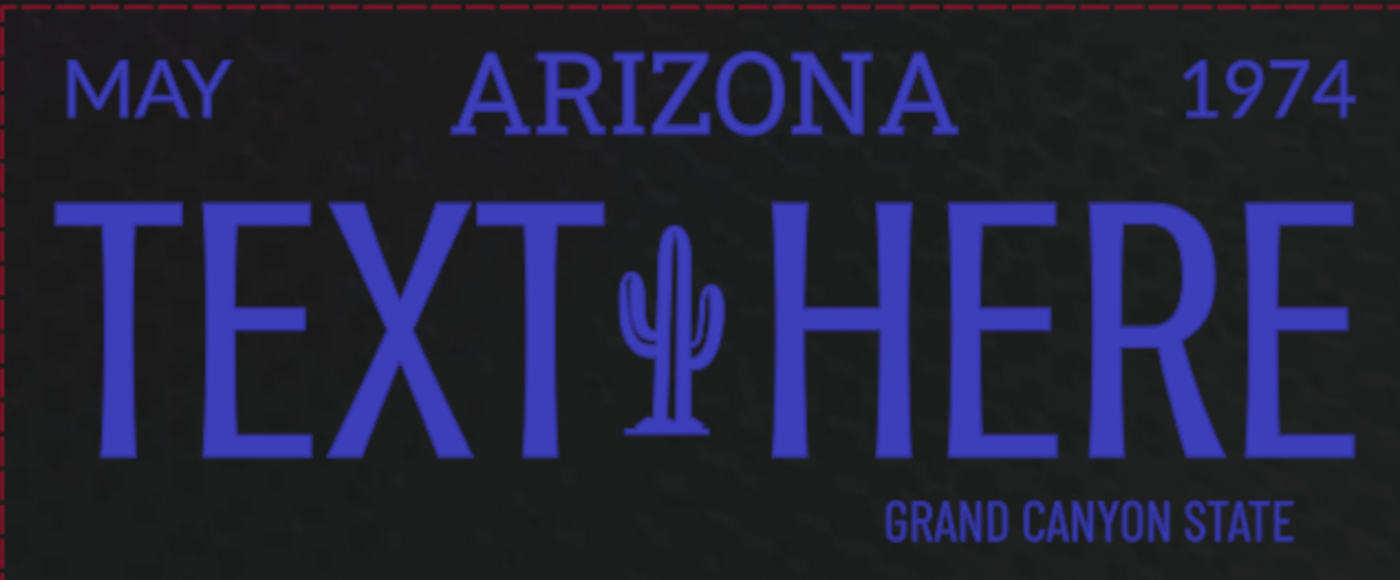 Metal License Plates